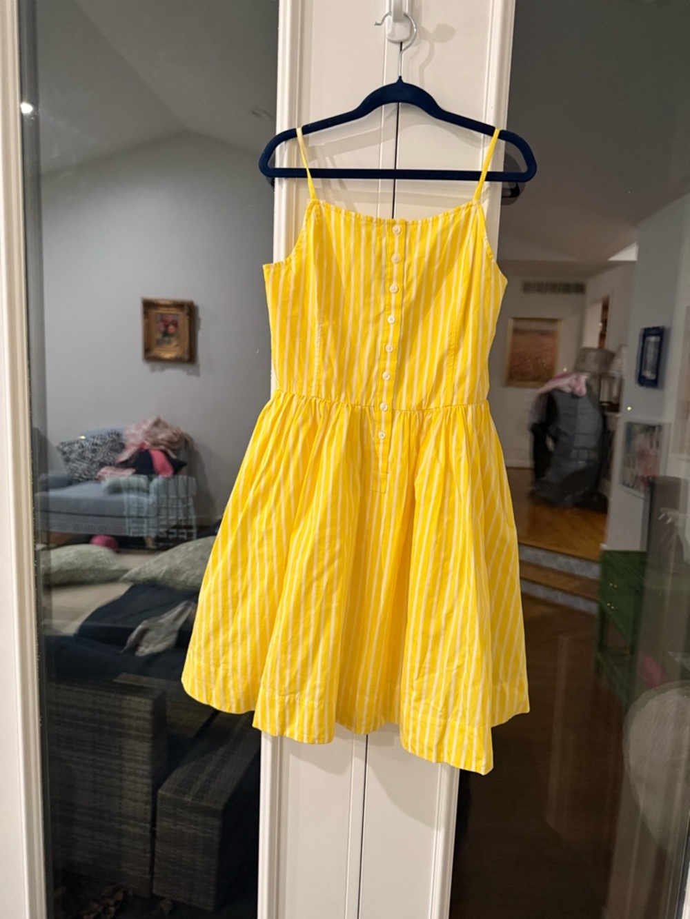 Polo by Ralph Lauren Girls Yellow Striped Sundress